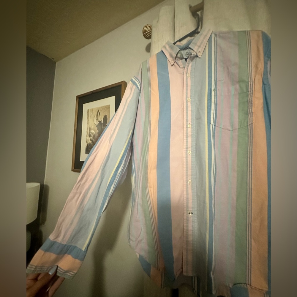 Multicolor Striped Izod Men's Shirt